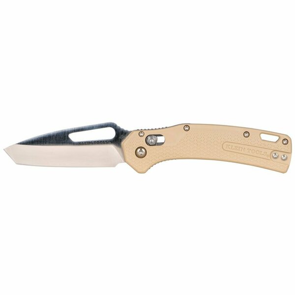 Klein Tools KTO Resurgence Knife, Tanto Blade, Sand Handle OGK001TNT